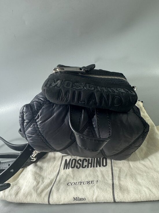 Authentic MOSCHINO QUILTED NYLON SMALL BACKPACK/SHOULDER BAG main image 5
